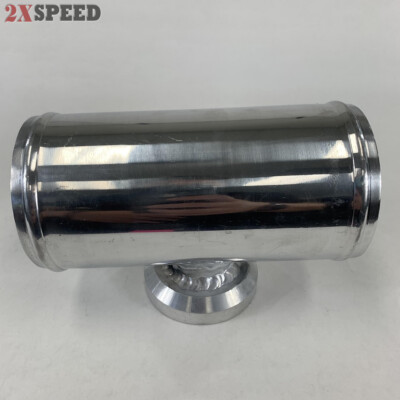 Universal BOV Flange – 3″ Tube Blow-Off Valve – Polished Silver – 50mm V-Band