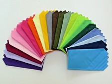 POCKET SQUARE- Prefolded  Sewn Squares Just Slips In Suit Pocket