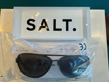 Salt Optics New Rutledge Titanium Polarized Sunglasses BS Black Sand Color Frame