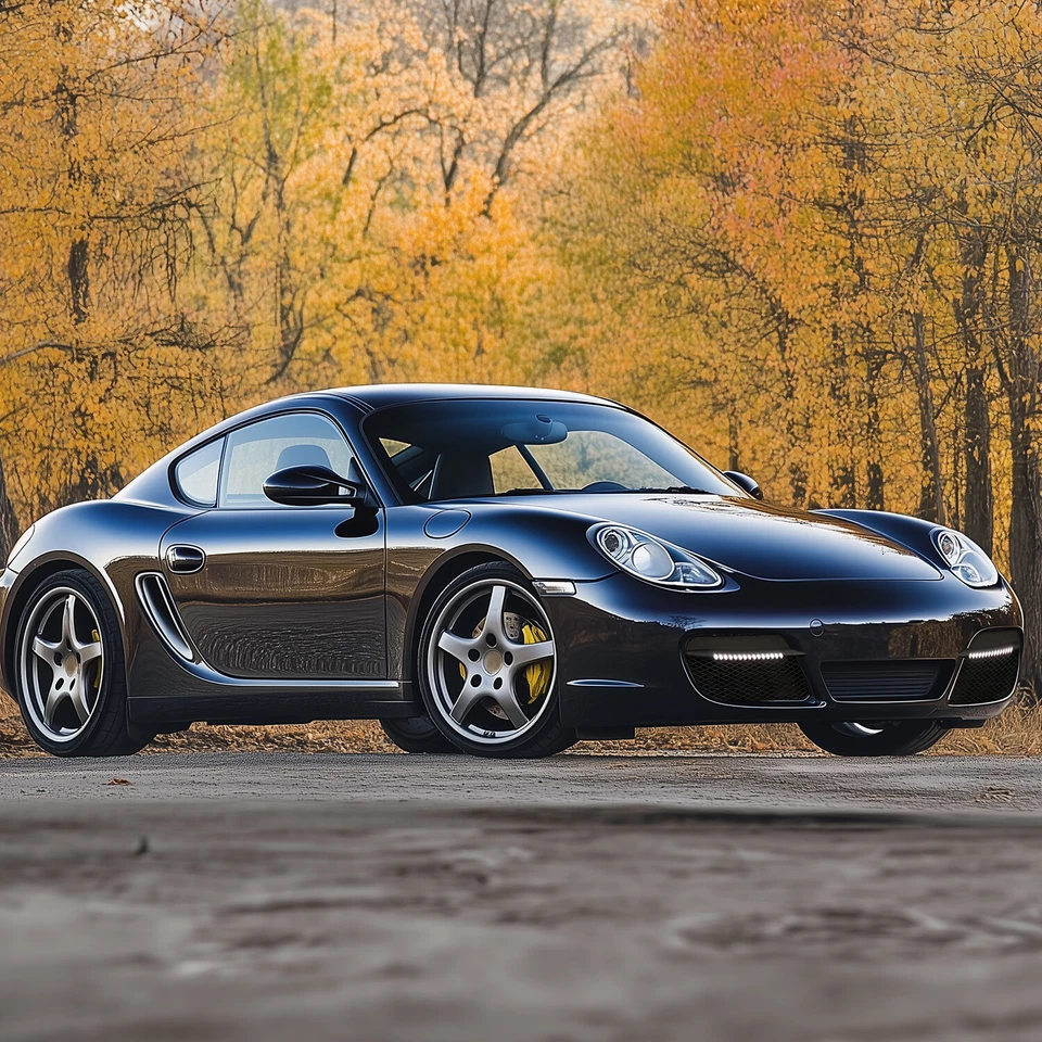 Luces antiniebla LED para Porsche Cayman 2006 2007 2008 con protectores de radiador Foto 2 de 4