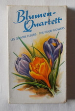 DDR - Kartenspiel - Blumen-Quartett - Richard Hauenstein, Altenburg