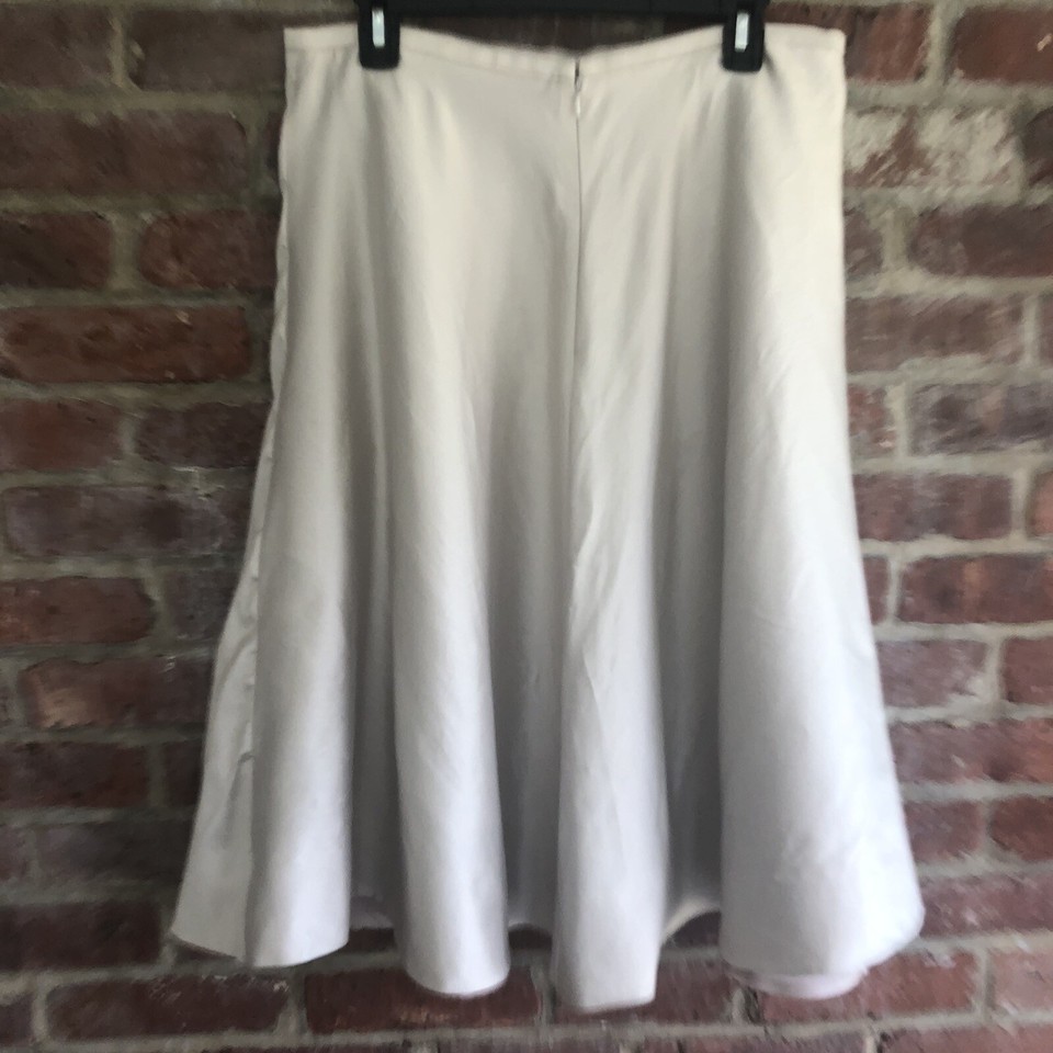 Hobbs Invitation Women’s Flared Beige Wool/Silk Lined Marigold Skirt Size 12 eBay