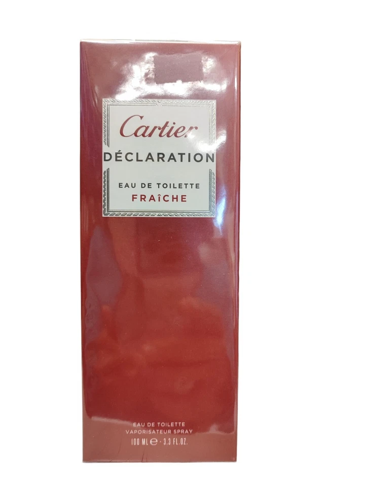 Declaración de Cartier Eau De Toilette Spray 3.3 OZ Fraiche Nuevo Sellado Foto 2 de 2