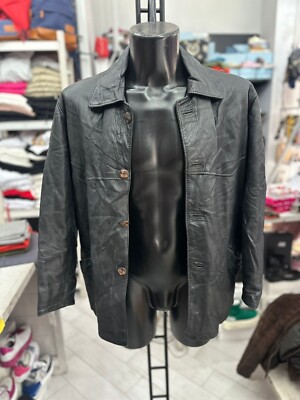 Conte Hilton Lederjacke Man Tg48 Schwarz LLV845