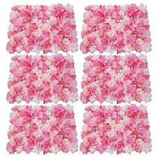 Floral Backdrop Wedding Party Decor 6pcs Artificial Flower Wall Panels 60 40cm