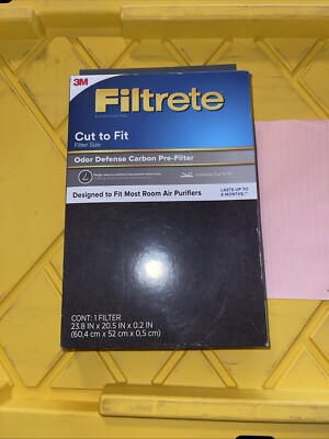 Filtrete 3M Odor Reduction Carbon Non-hepa Cut To Fit Air Purifier Filter 6 Mon.