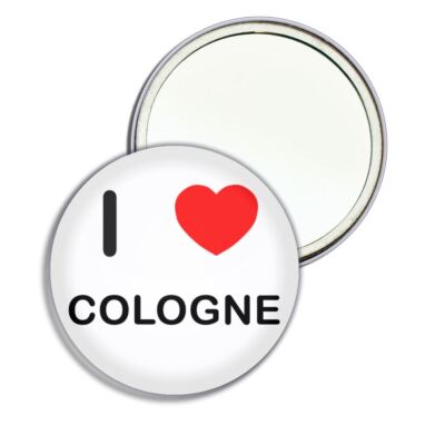 Köln I Love Herz runder Spiegel Tasche kompakt (55 mm oder 77 mm)