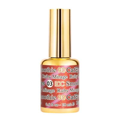 DND  DC 9D Cat Eye soak off gel #03   Ruby Mirage