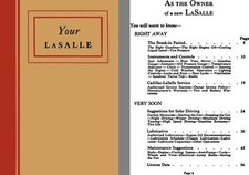 Lasalle C1939 - Your Lasalle - Owners Manual Lasalle V-8 Series 39 - 50