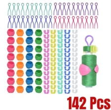142Pcs Bobbin Thread Organizing Clips, 70 Bobbin Holder Clips Color Thread Clip
