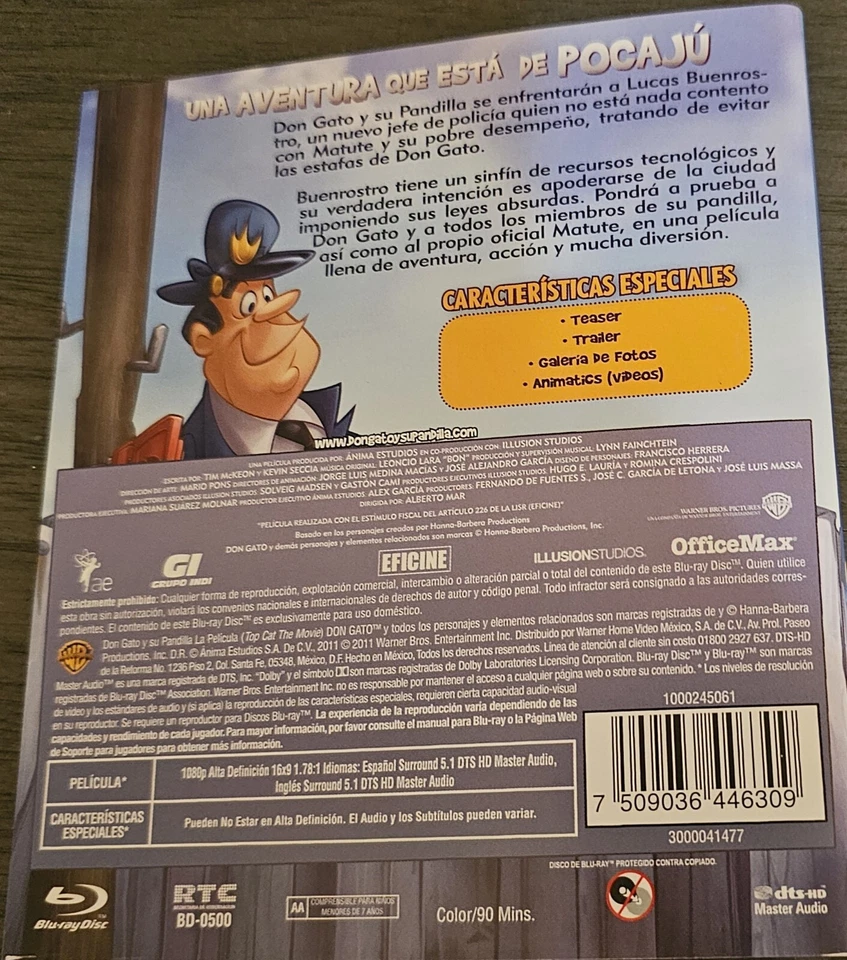 Don Gato Y Su Pandilla Blu-Ray Y DVD Latin American Import - Image 2 of 2