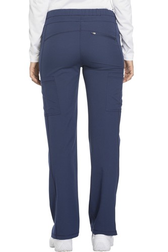 Dickies #130 Elastic Waist Cargo Scrub Pant in "Navy" Size S-Tall - Picture 2 of 3