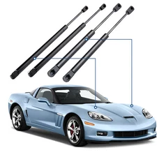 For 2006-2012 Chevrolet Corvette Qty 4 Hood & Rear Trunk Lift Supports Struts