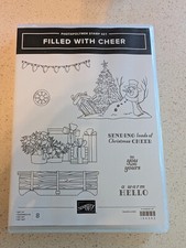 Stampin Up - Filled with Cheer - wagon, snowman - Christmas, Winter