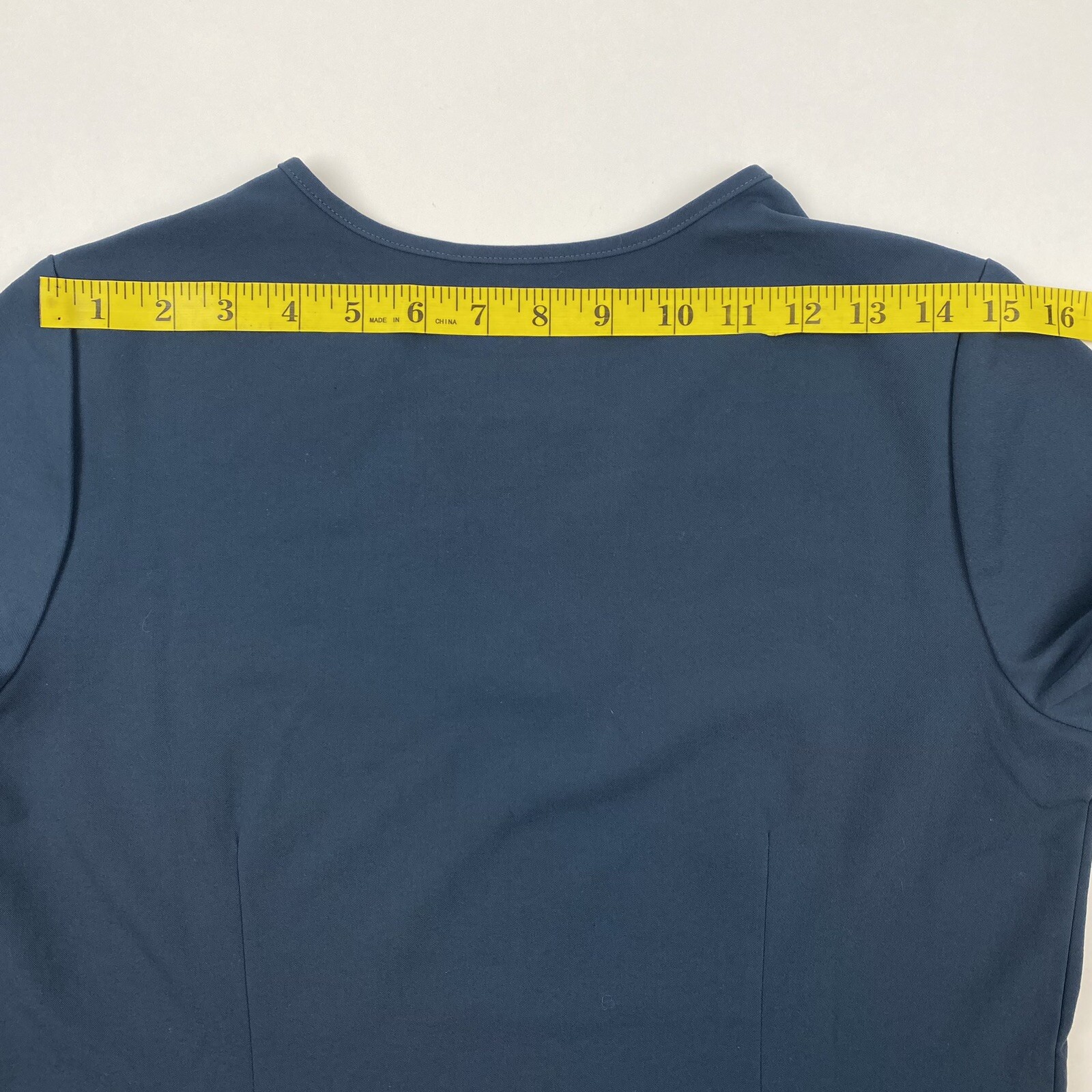 FIGS Technical Collection Scrub Top Solid Blue Wo… - image 12