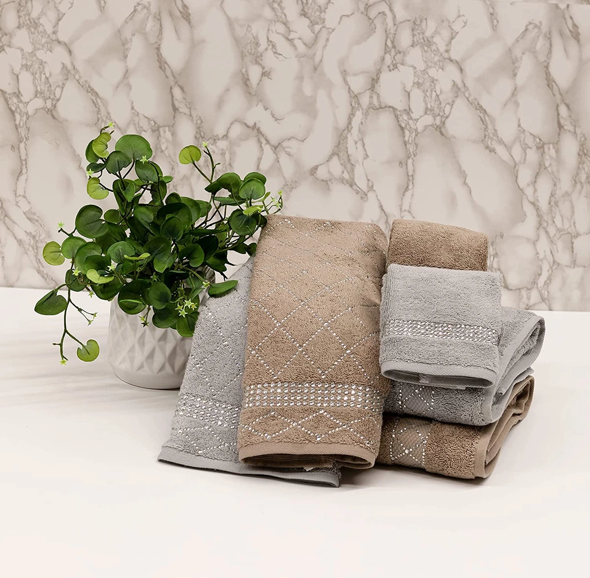 Rhinestone towel set sale