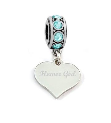 personalised flower girl bracelets