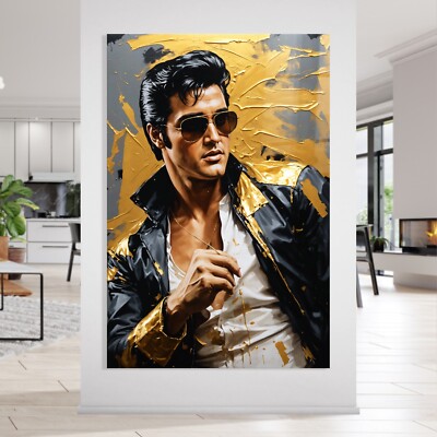   WANDBILD ELVIS PRESLEY POP ART KUNST DRUCK ACRYLGLAS , LEINWAND , POSTER DECO