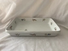 B.I.A. Cordon Bleu Baking Casserole Dish Flowers Rectangular RARE