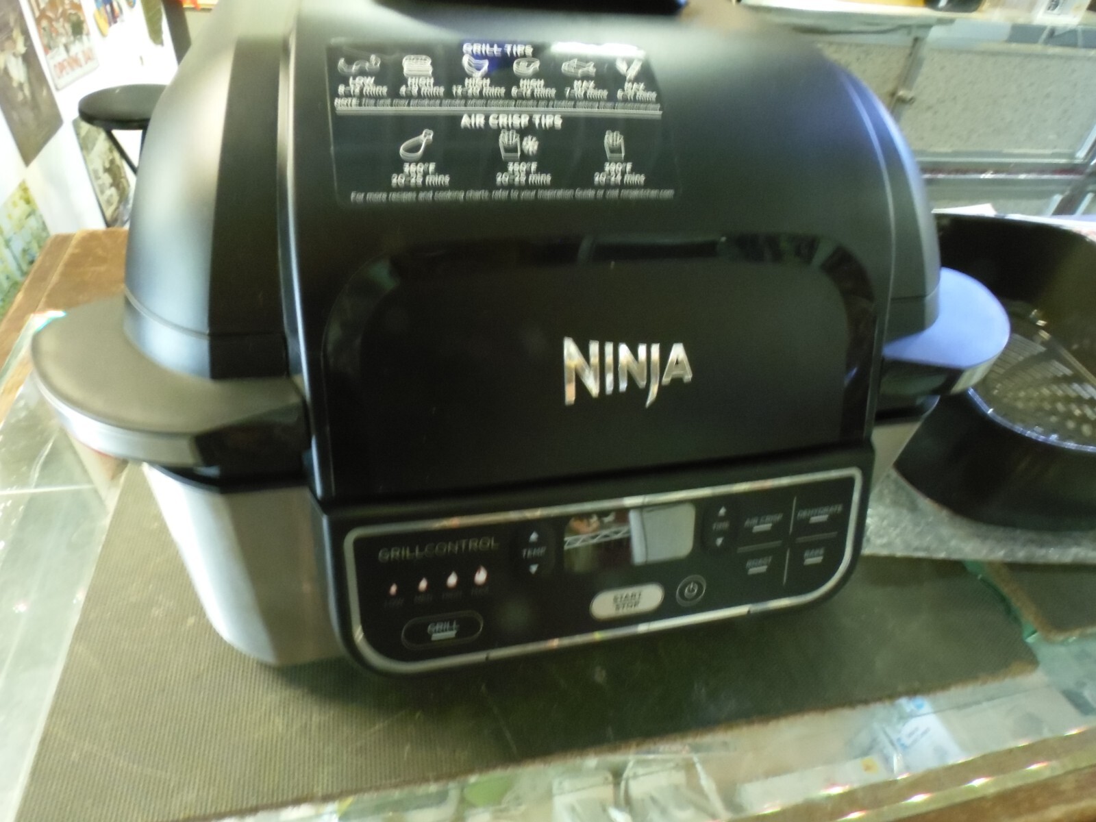 Ninja AG302 15 Foodi 5 in 1 Indoor Grill w Air Fry Roast Bake Dehydrate 787790843115 eBay