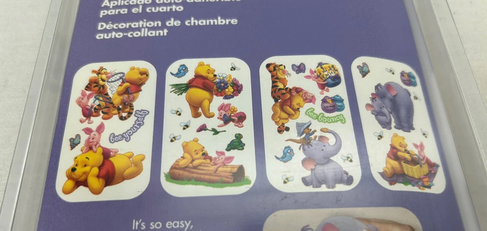 Disney Winnie POOH~30+ Calcomanías de Pared Autoadhesivas Decoración Apliques Habitación Bebé NUEVO Foto 3 de 4