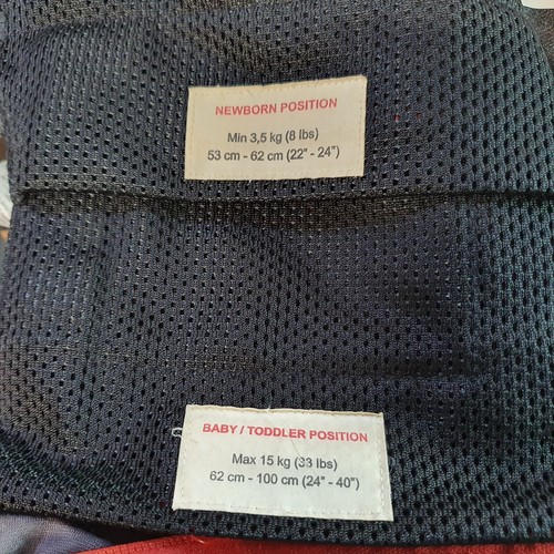 Baby Bjorn Baby Carrier ONE Denim Grey/Dark Grey Cotton 0-3 Years 8-33lb Babies - Picture 11 of 14