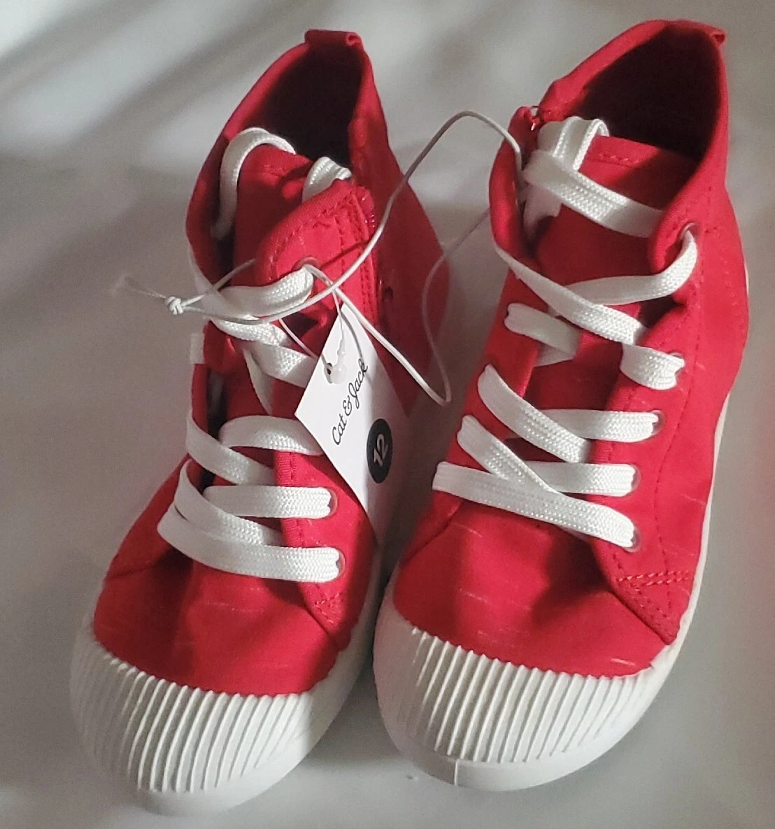 Cat Jack Boys Red Berk Shoes NWT Size 12