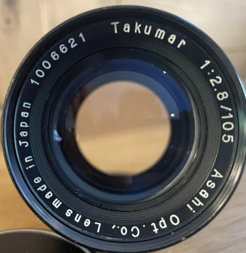 *Rare Earliest Pre Set Model : Opt Near Mint* Pentax Takumar 105mm F2.8 Lens M42