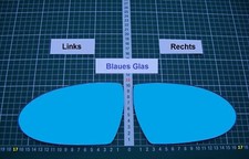 Außenspiegel Spiegelglas Ersatzglas BMW M5 Typ E60 ab 2007 Rechts sph Blau