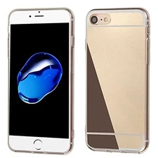 Mybat Slim Metallic Hybrid Case For iPhone SE (2022-20), 8 & 7 - Gold