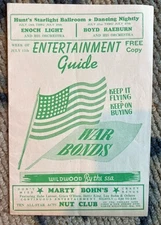 1940s Wildwood New Jersey Entertainment Guide Advertising Booklet Timetable