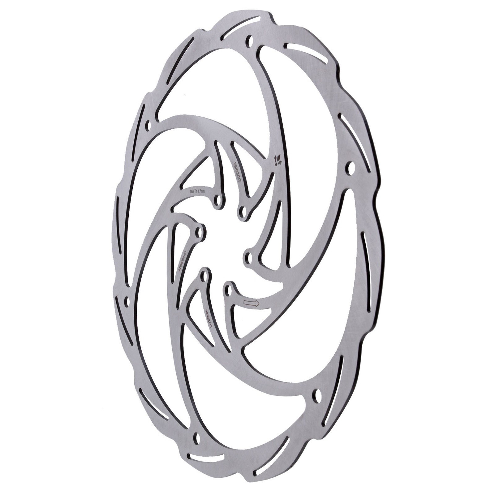 Монолитный ротор центрального замка Formula Italy диаметром 220 мм с 6 болтами - Нержавеющая сталь - 15690₽