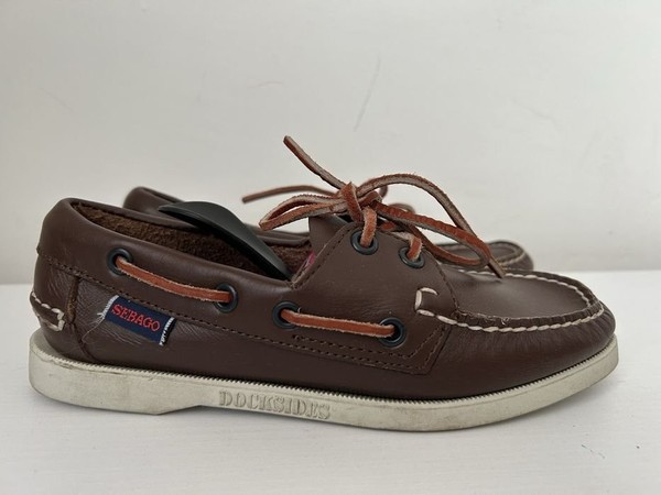 Women Clarks Top-Siders Brown Leather