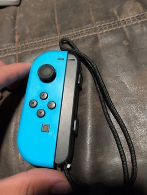 Nintendo Switch Left JoyCon OEM Wireless Controller HAC-015 Blue + Strap Tested