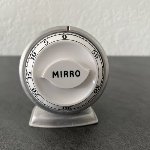 VTG Mirro Kitchen Timer Aluminum Retro Working 60 Minute 1950s 1960s MCM