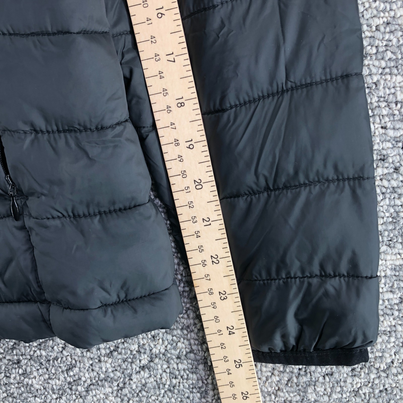 Amazon Essentials Puffer Hooded Jacket Black Mens… - image 8