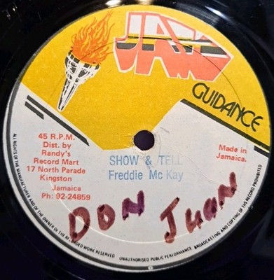 Freddie Mc Kay Show & Tell, Yellowman Over Me 12'' Vinyl Jamaica