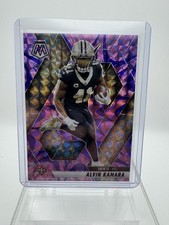 2025 Panini Mosaic - Alvin Kamara #188 Reactive Purple Mosaic Prizm