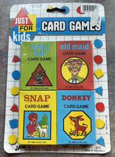 Just for Kids Card Games - VTG 1986 New in Package - Ja-Ru - Donkey Animal Snap