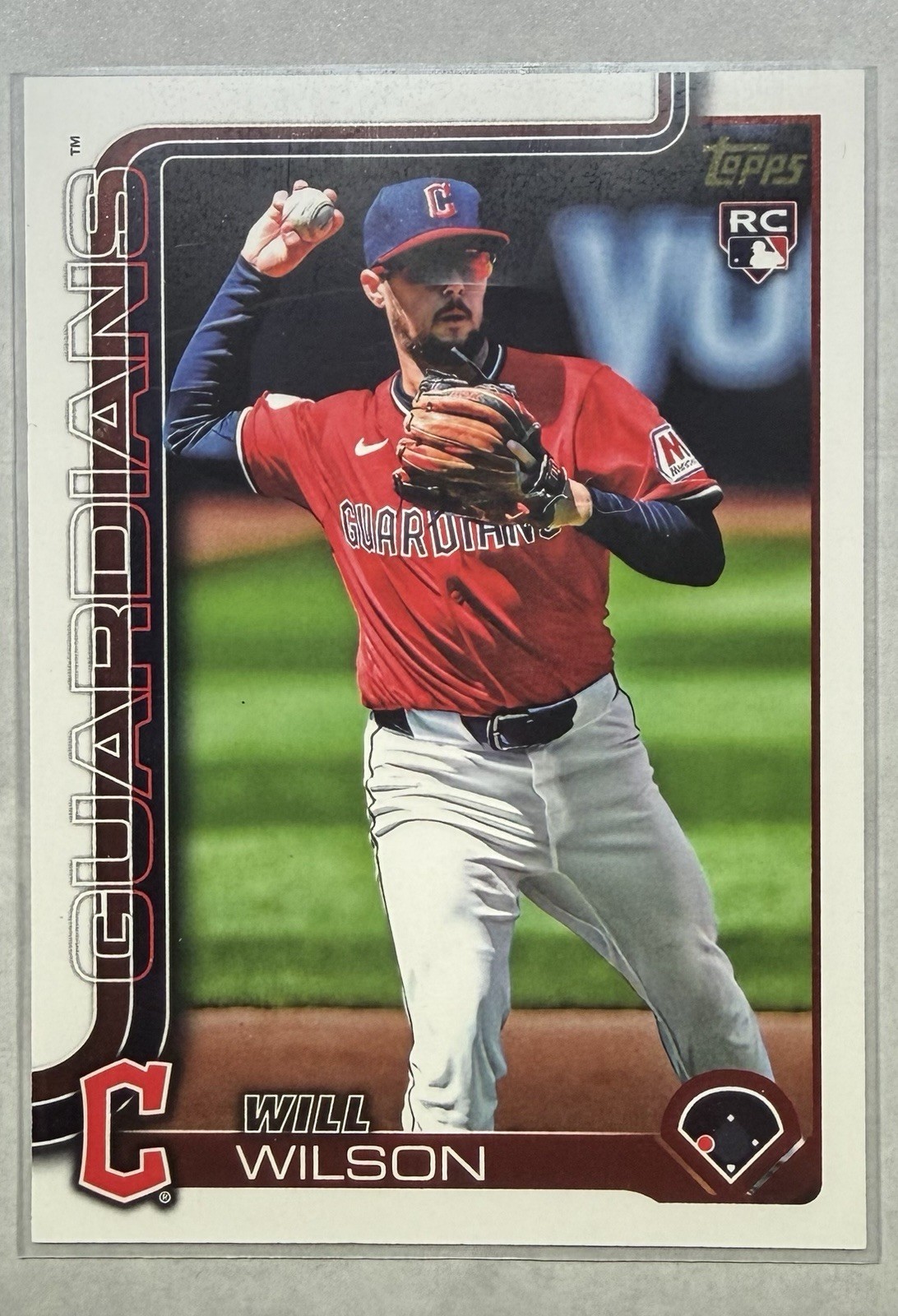 2025 Topps Update US255  Will Wilson  Golden Mirror Image Variation RC SSP