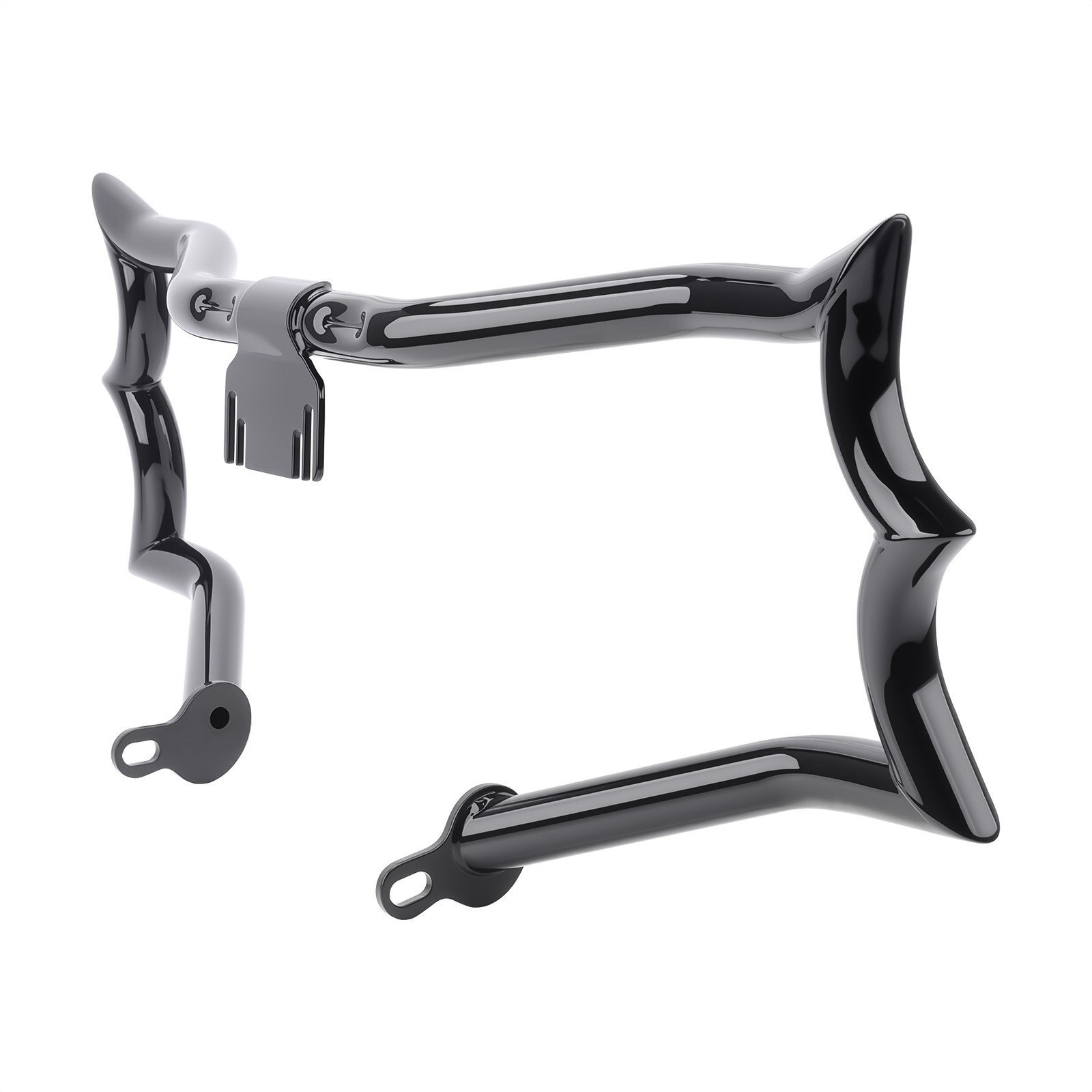 Gloss Black Crash Bar Engine Guard for Harley Road King Freewheeler FLRT 09-2025