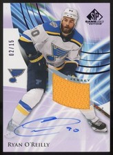 2020-21 SP Game Used Purple Jersey Ryan O'Reilly Auto 02/15 #3