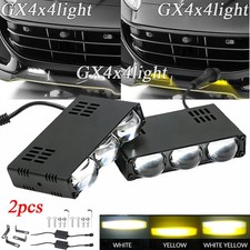 Set 2pcs 60w Yellow White High Low Front Led Grill Projector Lens Spot Lights Set 2pcs 60w Yellow White High Low Front Led Grill Projector Lens Spot Lights