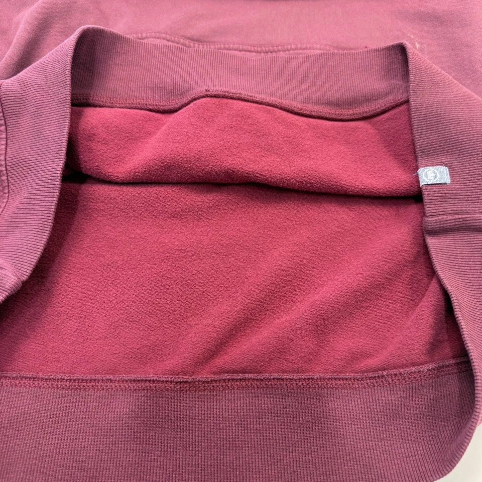 Peter Millar Lava Wash Sudadera Pullover Sudadera Grande Rojo Púrpura Vellón Respaldo Foto 4 de 4
