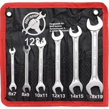 series 6 fixed wrenches double fork 6-19mm - code bgs1234 KRAFTMANN workshop