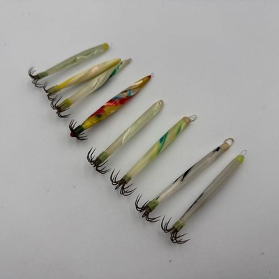 Squid Flower 7cm-7.5cm 2-3g Set of 8, Firefly Squid, Pier Shaku, for Tsuruika