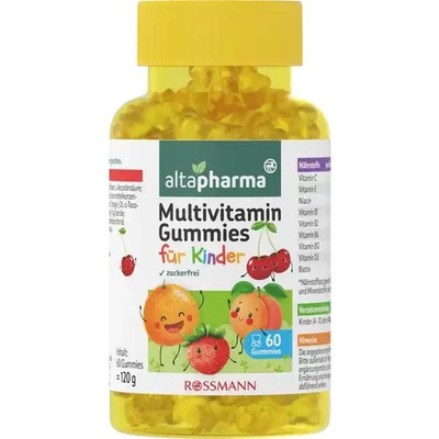 Altapharma Multivitamin Gummies für Kinder, Fruchtgummis, 60 St., 120 g, neu&ovp