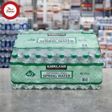 Kirkland Signature Sparking Spring Water Screw Cap Lid Bottles Pack of 40x500ml