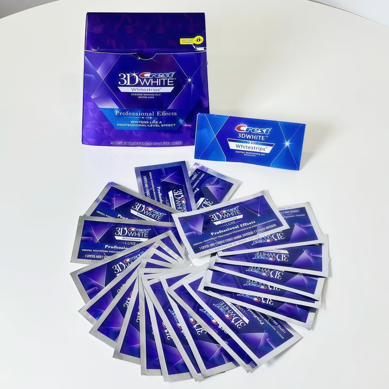 3D White Teeth Luxe Professional Strips – 20/40 Treatment Fast Delivery.