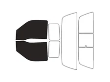 Window Tint Kit Compatible with Ford F-250 1999-2007 2 Door - Black 20% - Sin...
